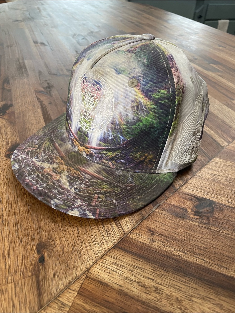 Grassroots Sacred Geometry flat brim hat